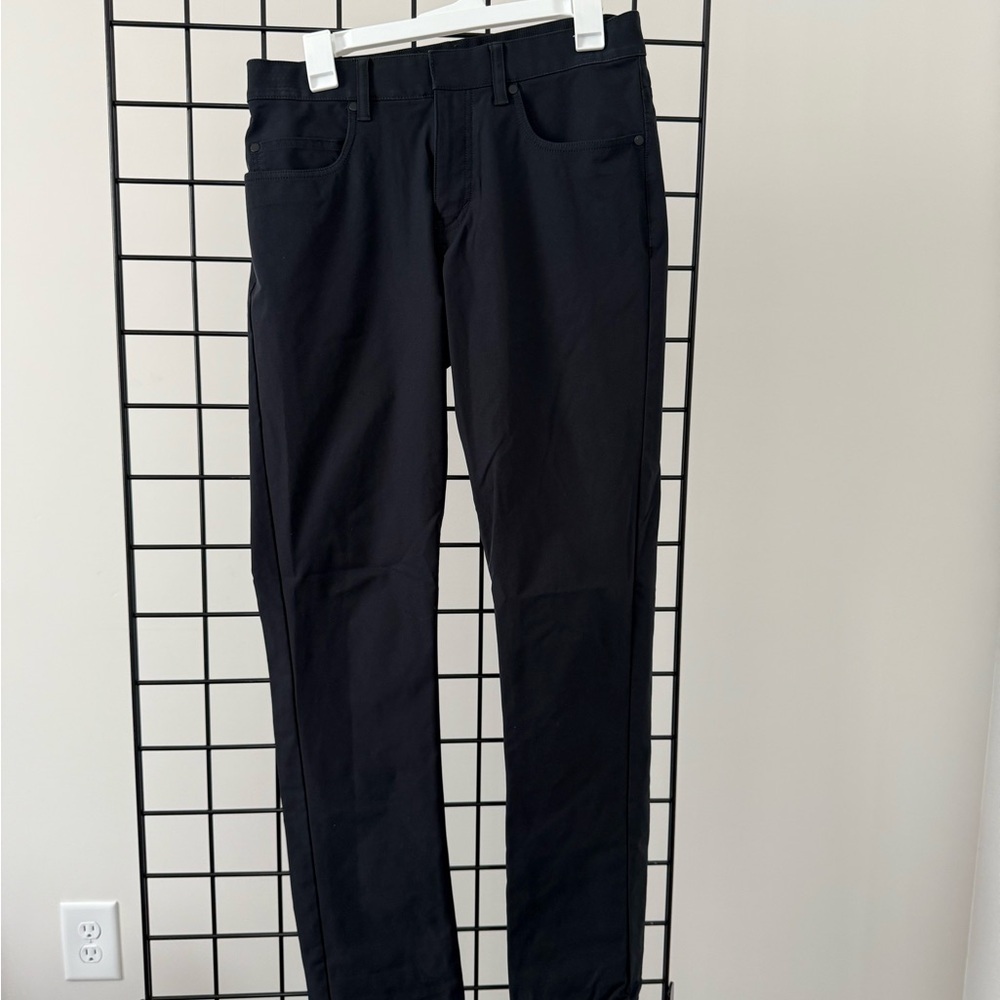 Men's Slimfit Black Golf Pants